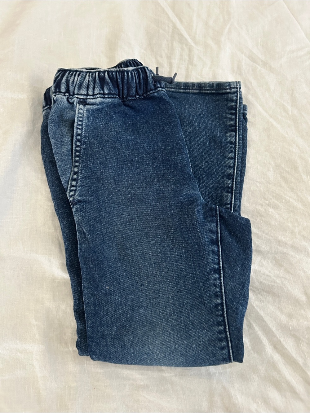 GAP Dark Blue Elastic Waist Denim Pants
